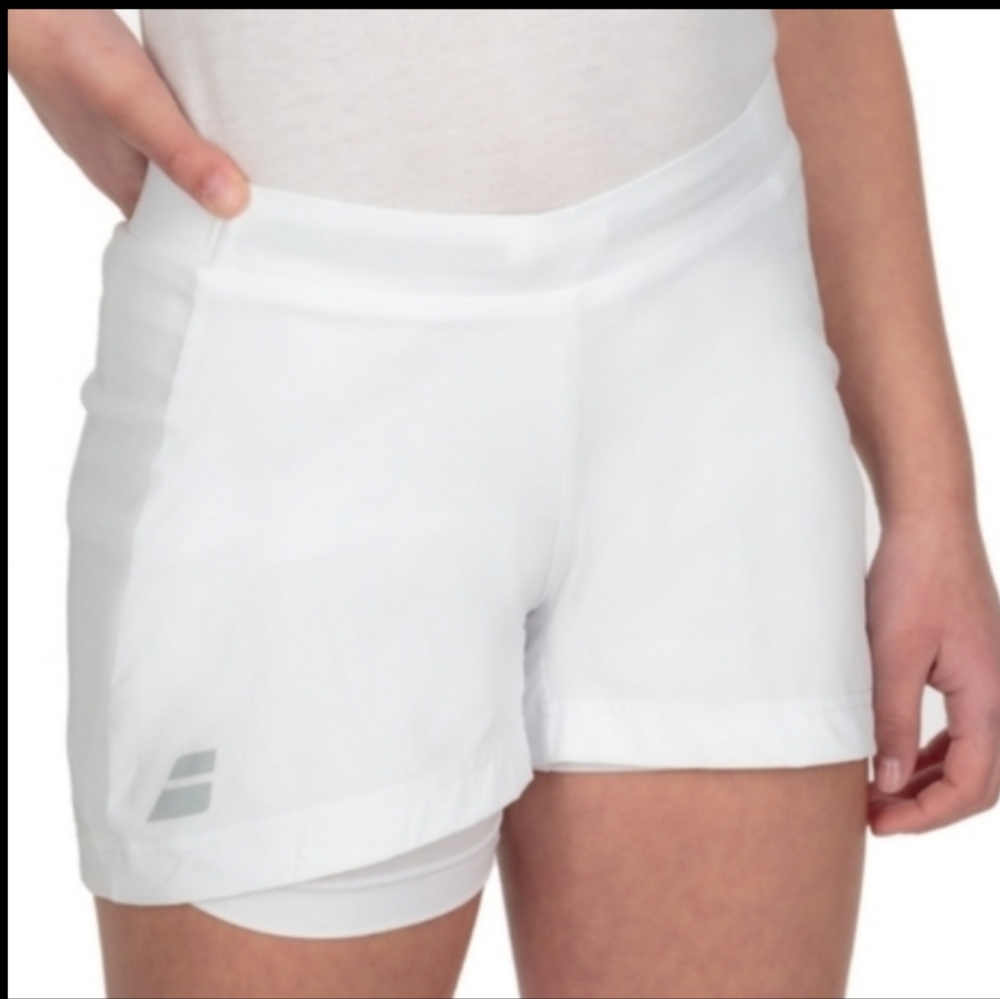 Size 10-12 Babolat Exercise 3 in are the White tennis shorts for g…